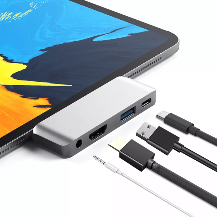 koolhydraat Ideaal Dekbed Handige USB-C adapter voor Ipad Pro en andere Tablets.