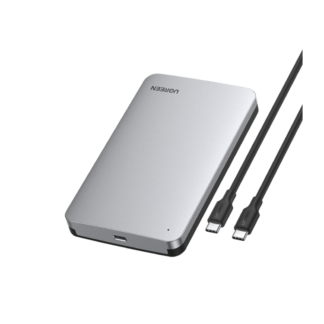 Teken Pebish wijsheid USB-C SATA 2,5 inch harde schijf behuizing 6TB - Supersnel!